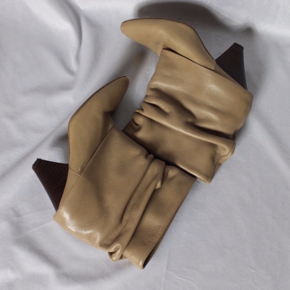 Zara Leather Slouch Boots - Picture 2 of 6